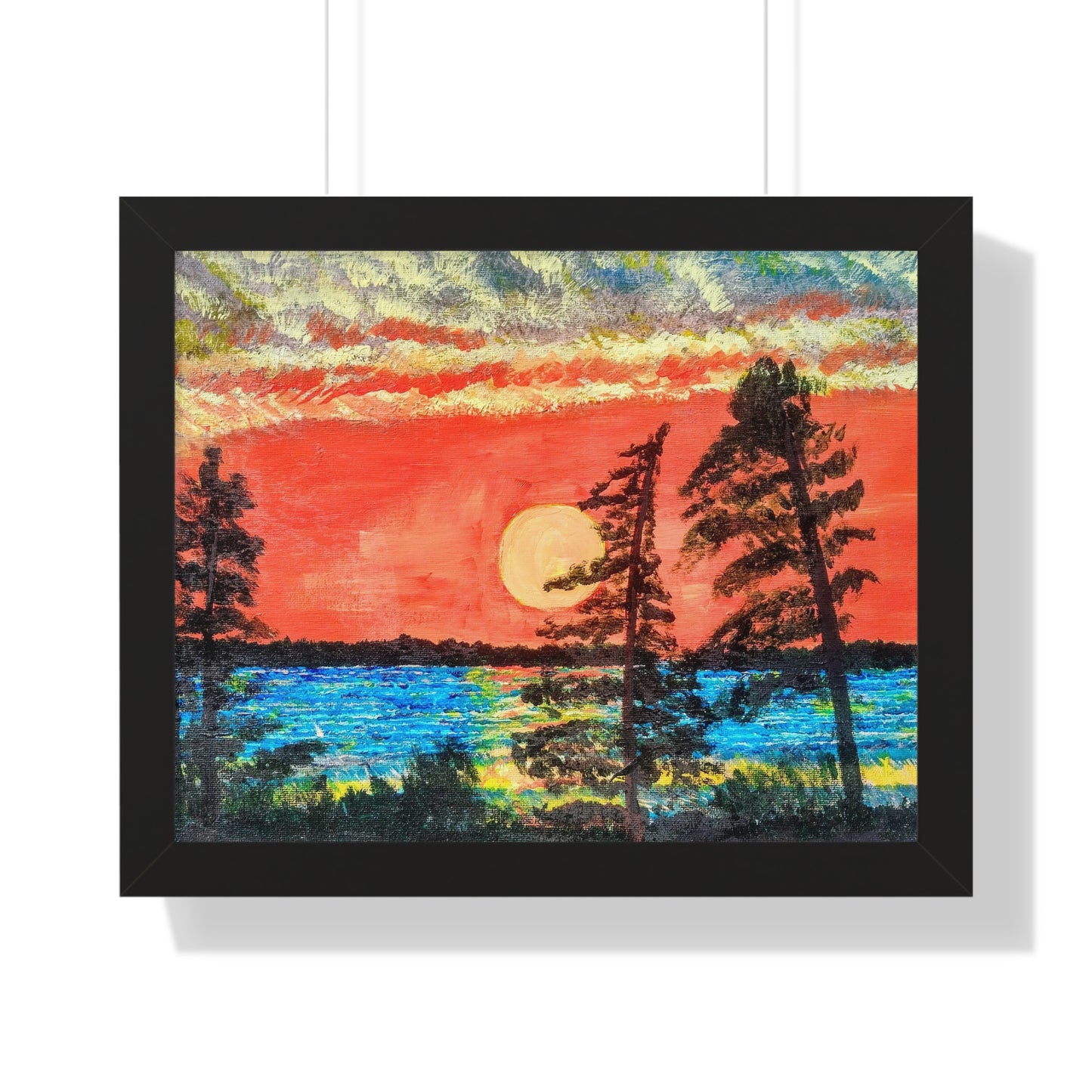 Sunset on Bootlegger's Bay Framed Print