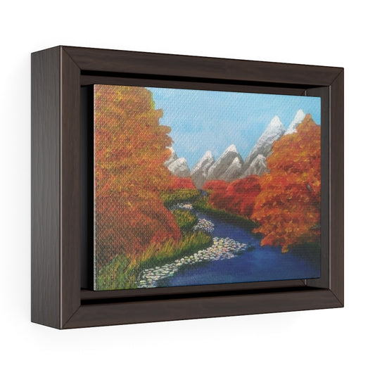 Autumn River Gallery Canvas Wrap, Framed